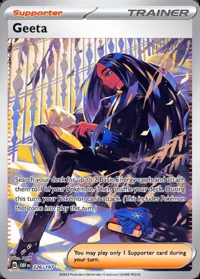 Geeta 226/197 Obsidian Flames Pokemon card