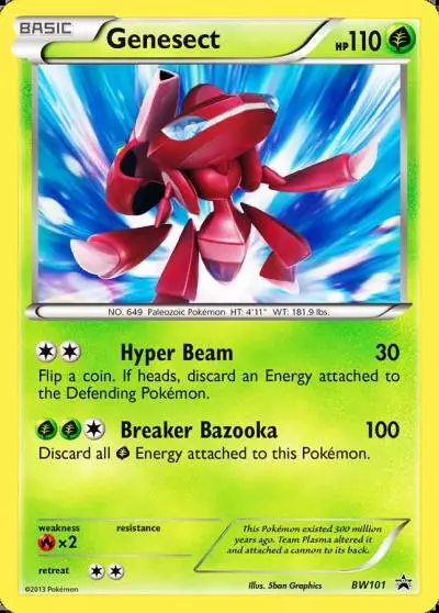 Genesect BW101/101 BW Black Star Promos Pokemon card