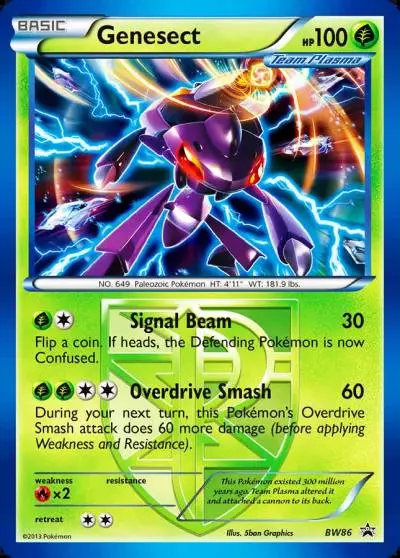 Genesect BW86/101 BW Black Star Promos Pokemon card