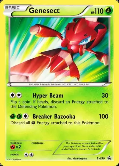 Genesect BW99/101 BW Black Star Promos Pokemon card