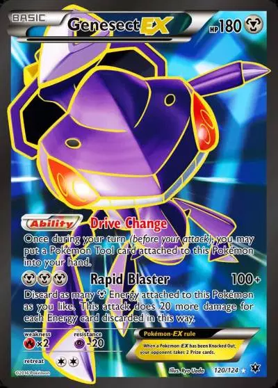 Genesect-EX 120/124 Fates Collide Pokemon card