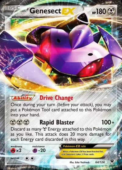 Genesect-EX 64/124 Fates Collide Pokemon card