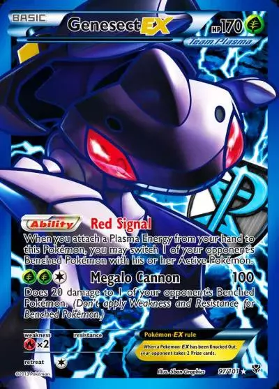 Genesect-EX 97/101 Plasma Blast Pokemon card