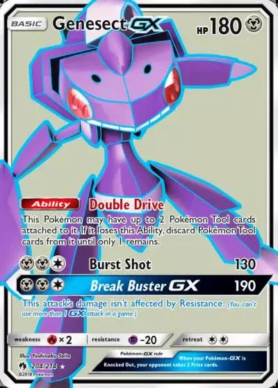 Genesect-GX 204/214 Lost Thunder Pokemon card