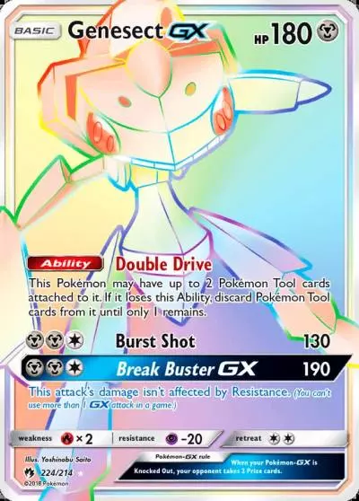 Genesect-GX 224/214 Lost Thunder Pokemon card
