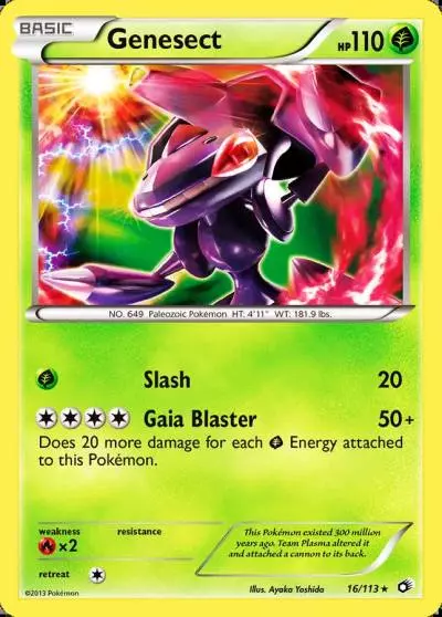 Genesect 16/113 Legendary Treasures Pokemon card