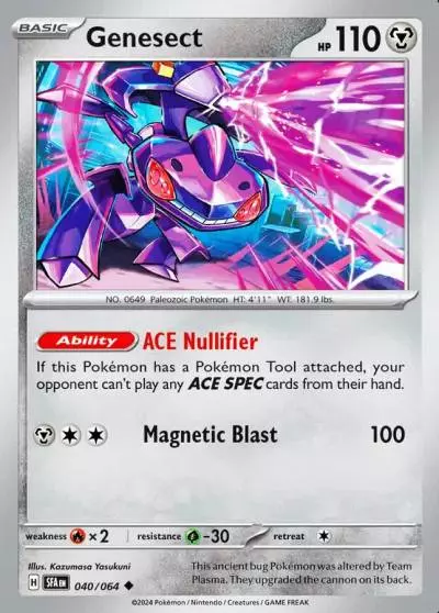 Genesect 40/64 Shrouded Fable Pokemon card