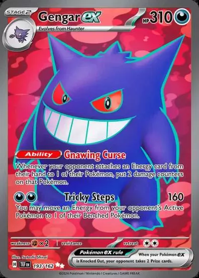 Gengar ex 193/162 Temporal Forces Pokemon card