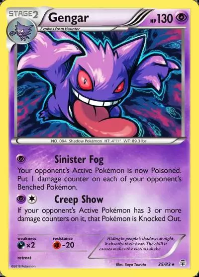 Gengar 35/83 Generations Pokemon card