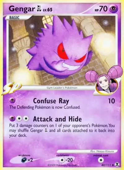 Gengar GL 40/111 Rising Rivals Pokemon card