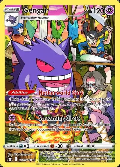 Gengar TG06/30 Lost Origin Trainer Gallery Pokemon card