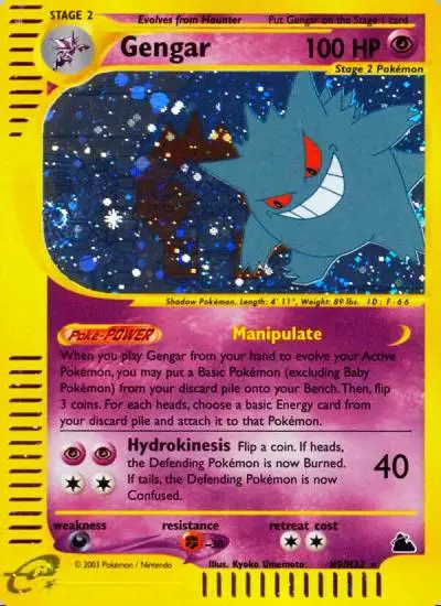 Gengar H9/144 Skyridge Pokemon card