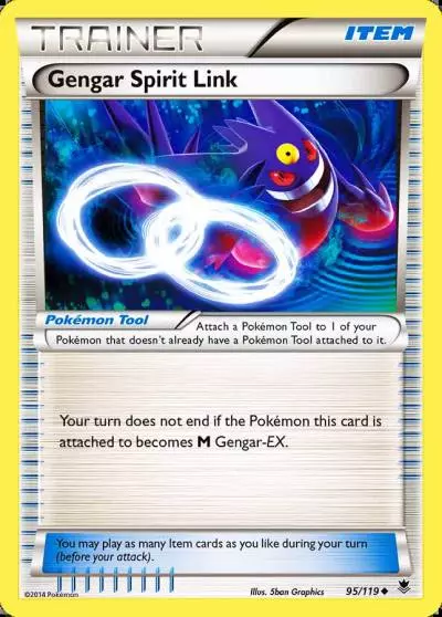 Gengar Spirit Link 95/119 Phantom Forces Pokemon card
