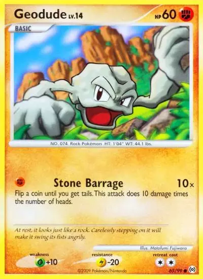 Geodude 65/99 Arceus Pokemon card