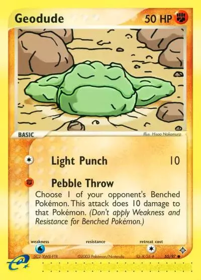Geodude 55/97 Dragon Pokemon card