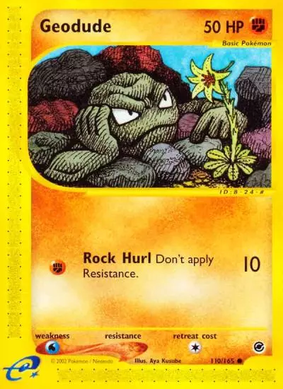 Geodude 110/165 Expedition Base Set Pokemon card