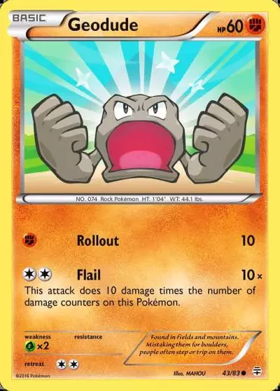 Geodude 43/83 Generations Pokemon card