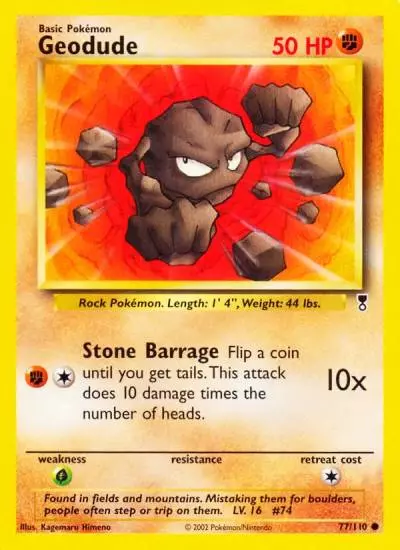 Geodude 77/110 Legendary Collection Pokemon card