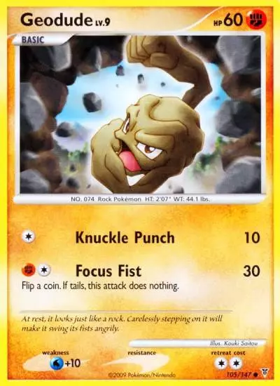 Geodude 105/147 Supreme Victors Pokemon card