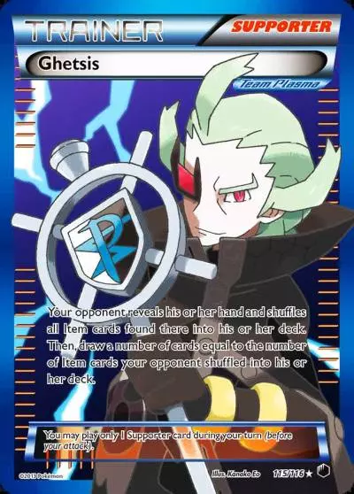 Ghetsis 115/116 Plasma Freeze Pokemon card