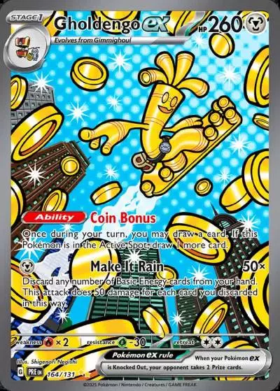 Gholdengo ex 164/131 Prismatic Evolutions Pokemon card