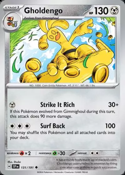 Gholdengo 131/191 Surging Sparks Pokemon card