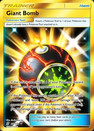 Giant Bomb 251/236 Unified Minds Pokemon card
