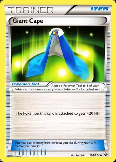 Giant Cape 114/124 Dragons Exalted Pokemon card