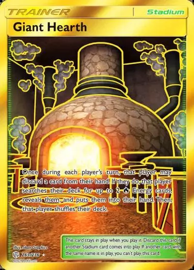 Giant Hearth 263/236 Cosmic Eclipse Pokemon card
