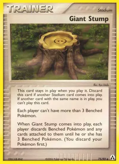 Giant Stump 75/92 Legend Maker Pokemon card