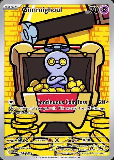 Gimmighoul 198/182 Paradox Rift Pokemon card