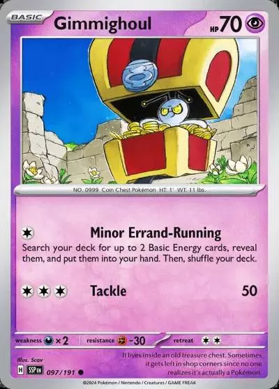 Gimmighoul 97/191 Surging Sparks Pokemon card