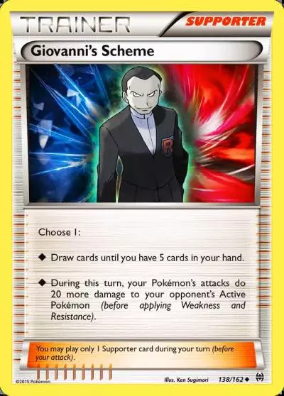Giovanni's Scheme 138/162 BREAKthrough Pokemon card