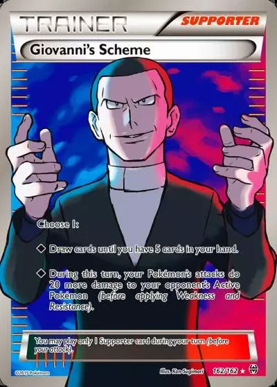 Giovanni's Scheme 162/162 BREAKthrough Pokemon card