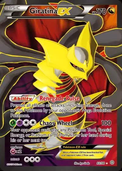 Giratina-EX 93/98 Ancient Origins Pokemon card