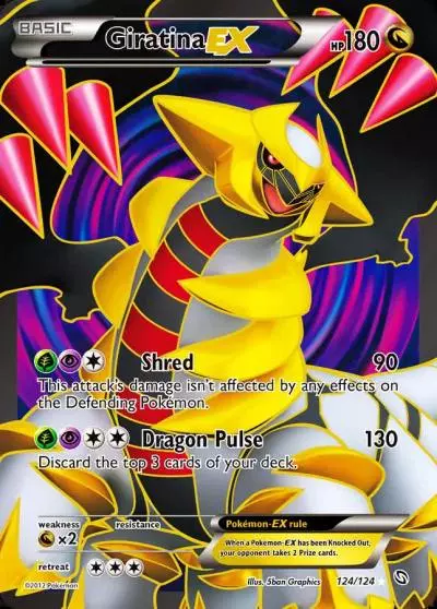 Giratina-EX 124/124 Dragons Exalted Pokemon card