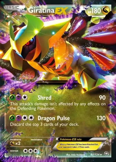 Giratina-EX 92/124 Dragons Exalted Pokemon card