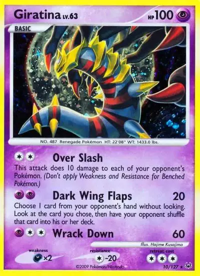Giratina 10/127 Platinum Pokemon card