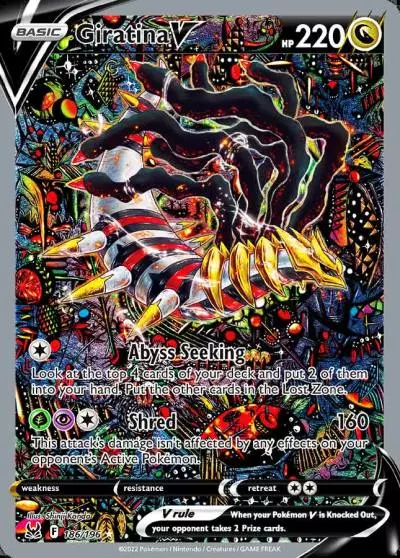 Giratina V 186/196 Lost Origin Pokemon card