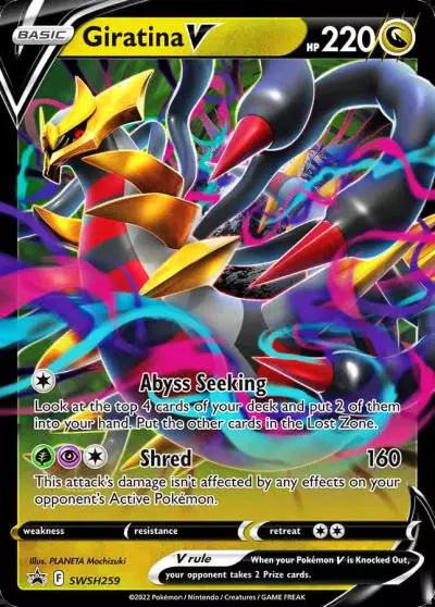 Giratina V SWSH259/307 SWSH Black Star Promos Pokemon card