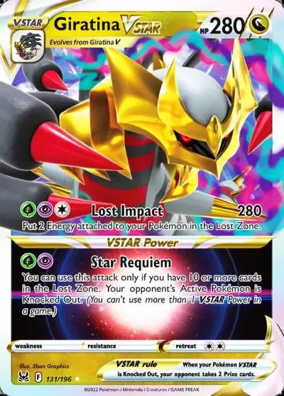 Giratina VSTAR 131/196 Lost Origin Pokemon card