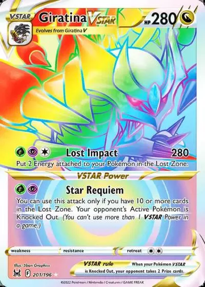 Giratina VSTAR 201/196 Lost Origin Pokemon card