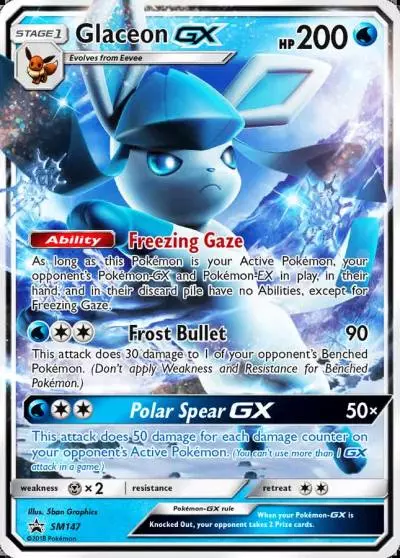 Glaceon-GX SM147/248 SM Black Star Promos Pokemon card