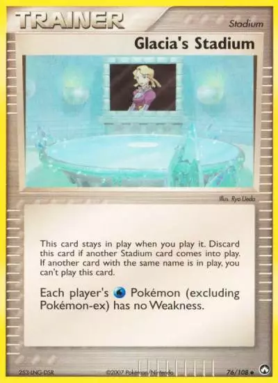 Glacia's Stadium 76/108 Power Keepers Pokemon card