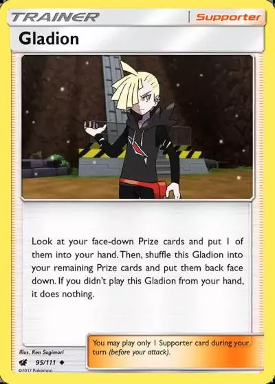 Gladion 95/111 Crimson Invasion Pokemon card