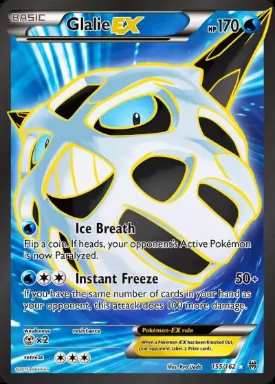 Glalie-EX 155/162 BREAKthrough Pokemon card