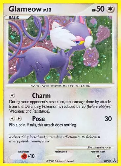 Glameow DP23/56 DP Black Star Promos Pokemon card