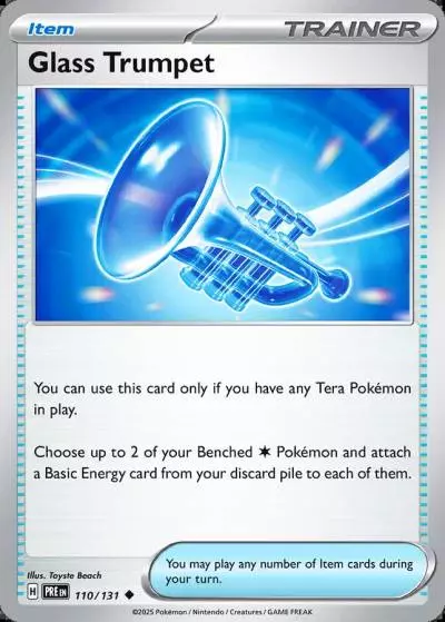 Glass Trumpet 110/131 Prismatic Evolutions Pokemon card