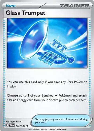 Glass Trumpet 135/142 Stellar Crown Pokemon card