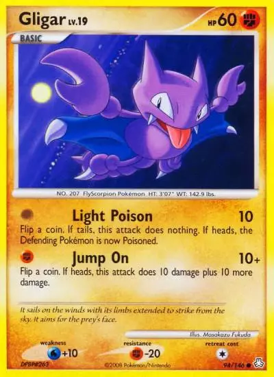 Gligar 94/146 Legends Awakened Pokemon card